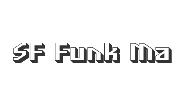 SF Funk Master font thumb